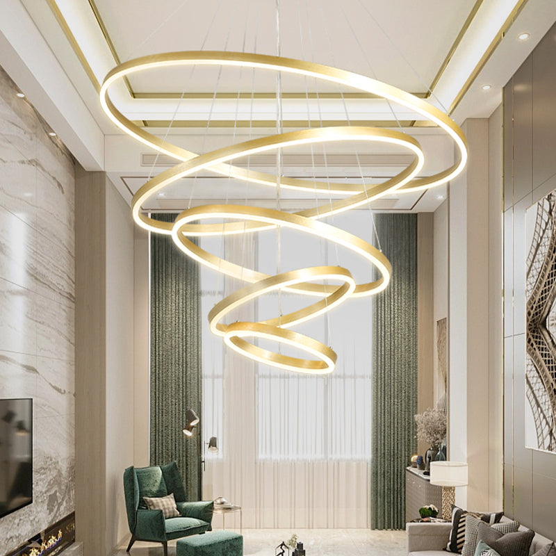 Noordse moderne minimalisme lichte luxe stijl led hanger kroonluchter licht voor eetkamer woonkamer