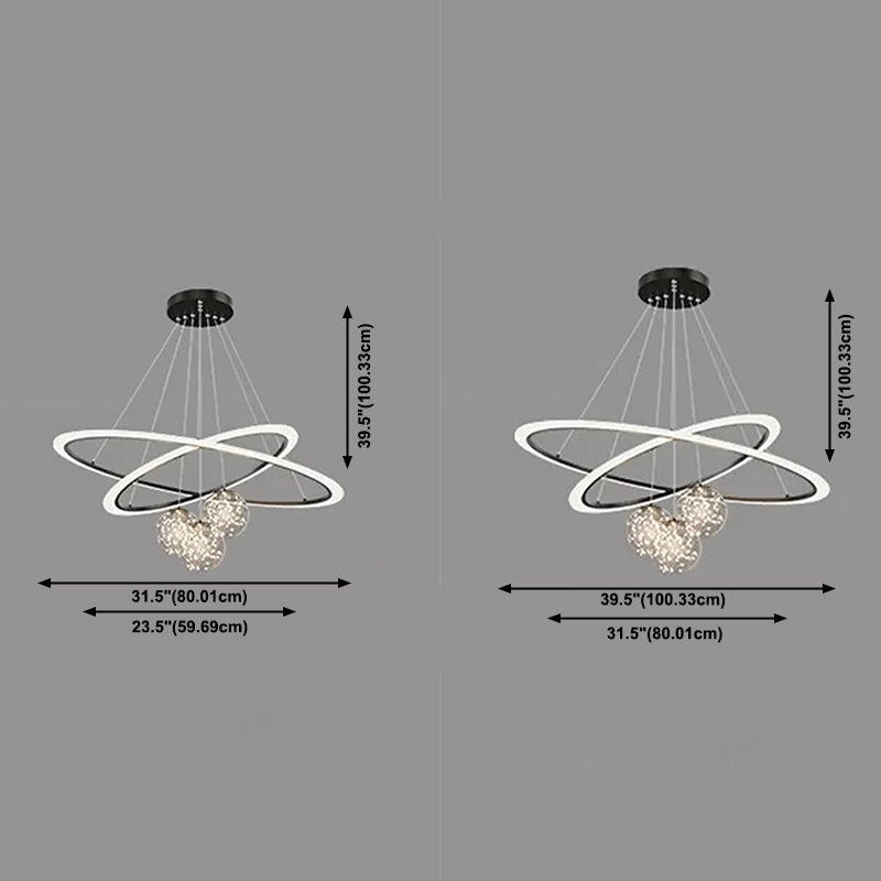 Licht luxe minimalisme Moderne Noordse stijl LED hanger kroonluchter licht voor eetkamer woonkamer