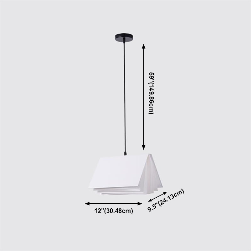 Lámpara de colgante de macarrones de hierro ligero de color colgante artístico moderno con telas