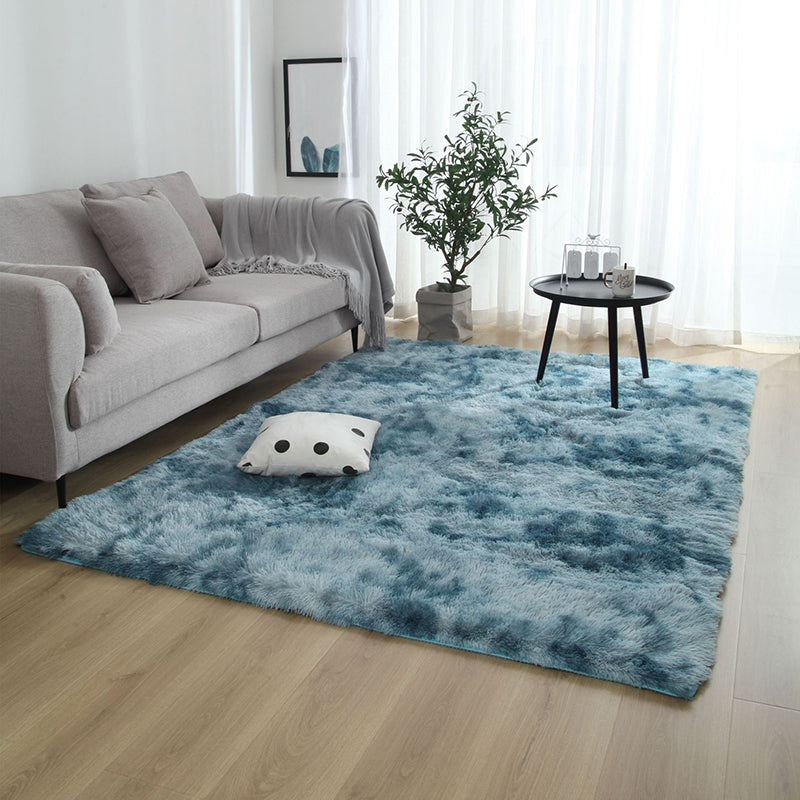 Simplicité Solide Shag Carpet Polyester Raping Indoor Tapis de support sans glissement pour décoration pour la maison
