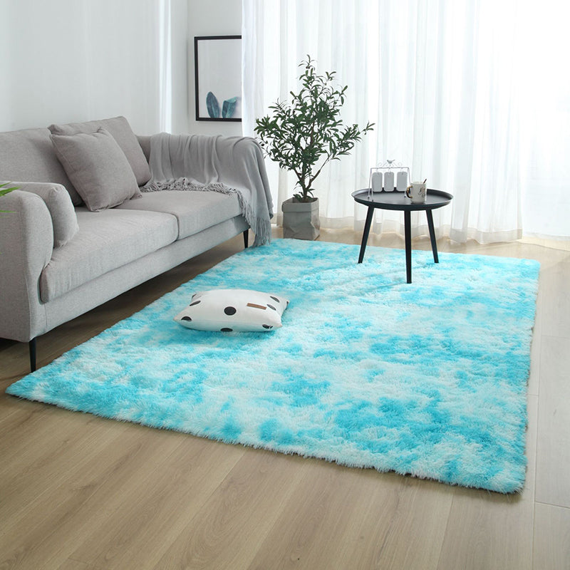 Simplicité Solide Shag Carpet Polyester Raping Indoor Tapis de support sans glissement pour décoration pour la maison