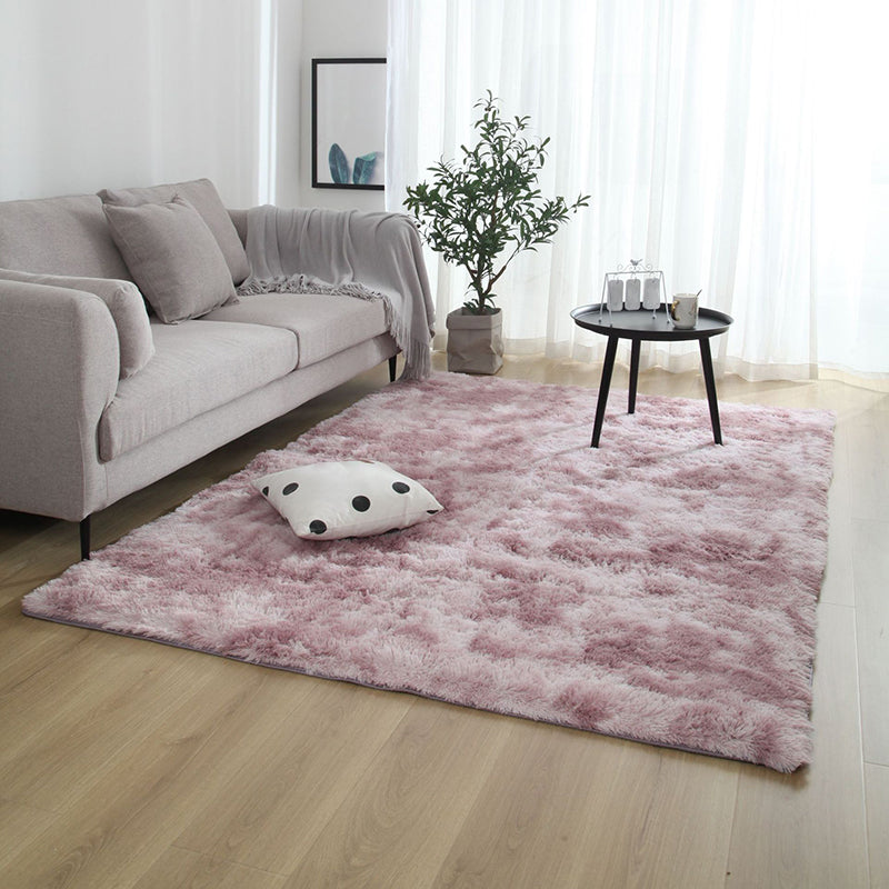 Simplicité Solide Shag Carpet Polyester Raping Indoor Tapis de support sans glissement pour décoration pour la maison