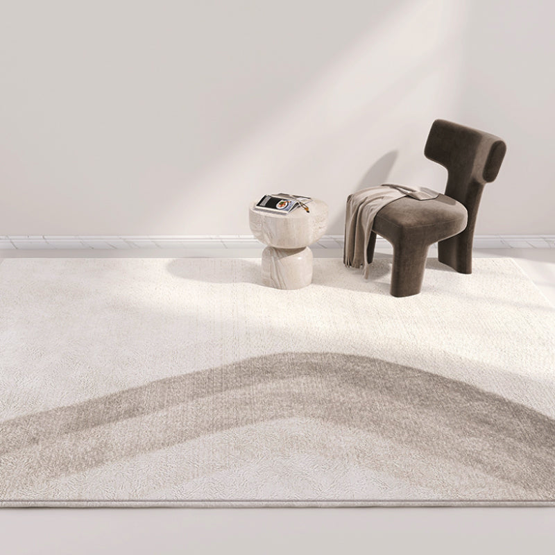 Modern Area Carpet Leisure Contrast Panel Indoor Rug Polyester Rug with Non-Slip Backing