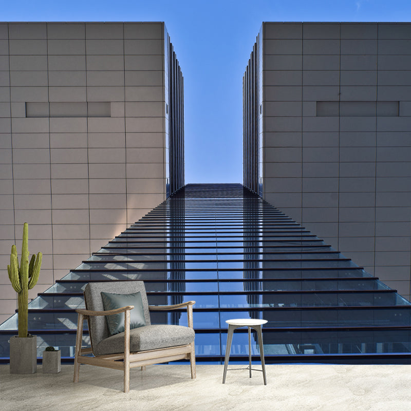 City Building Modern Mural Decoration Sitting Room Wall Covering, Custom Size Available