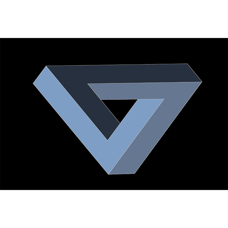 Geometry Wall Murals Contemporary Wall Art for Bedroom, Moisture Resistant