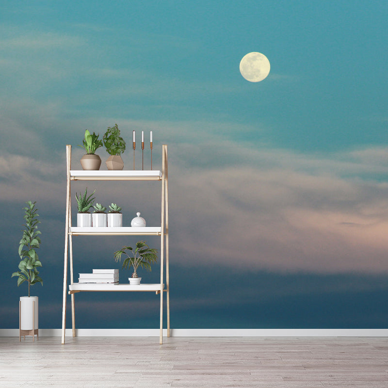 Sky Scenery Wall Murals Moisture Resistant Wall Covering for Living Room