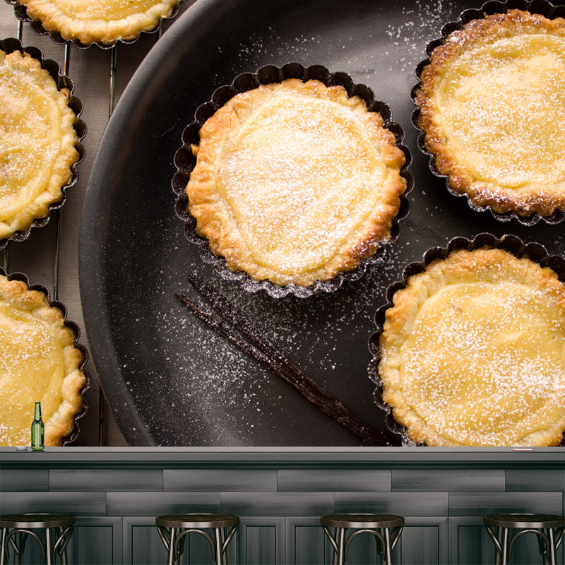 Delicious Dessert Mural Wallpaper for Commercial Use, Personalized Size Available