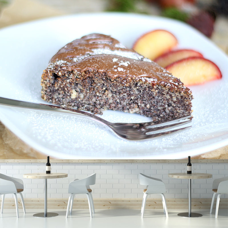 Minimalism Style Dessert Mural Wall Covering for Dessert Shop Baking Shop