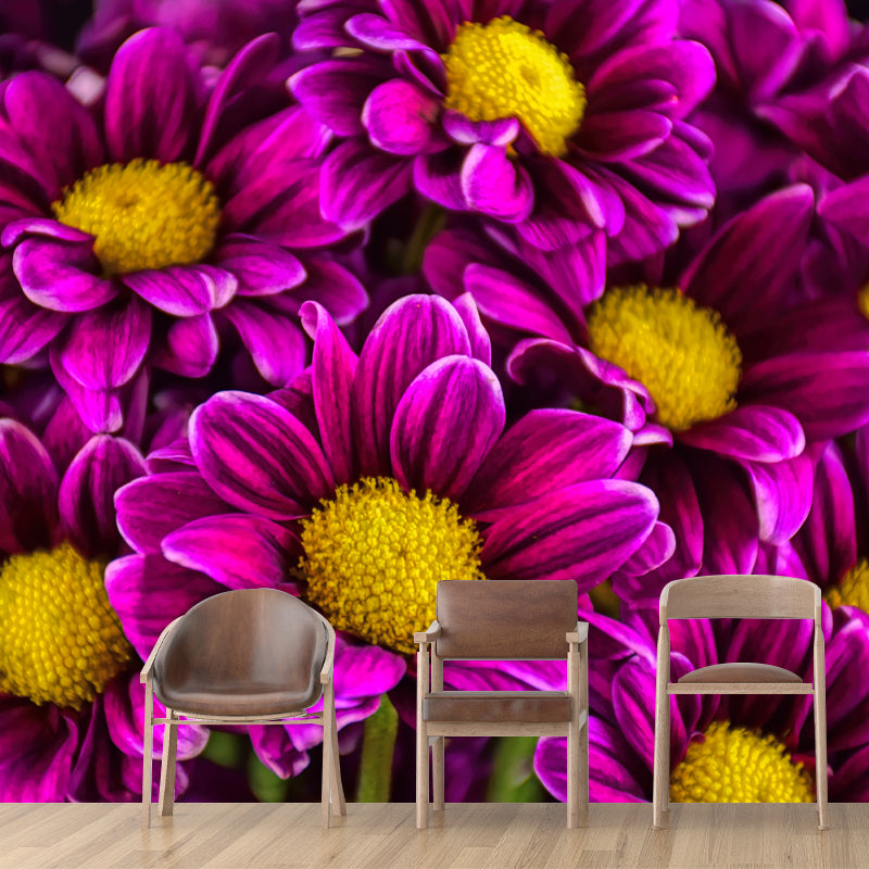 Beautiful Chrysanthemum Flowers Wall Decor for Bedroom Living Room,Custom Size Available