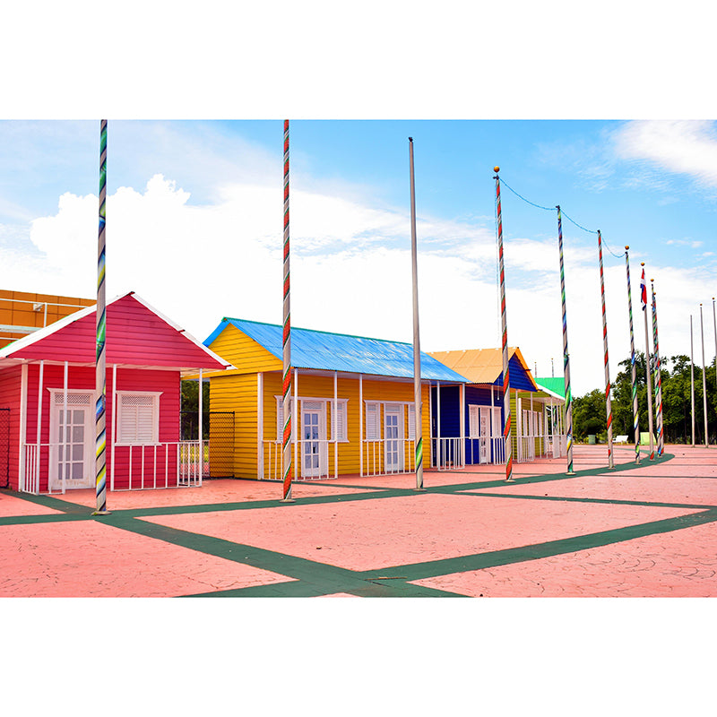 Customized Buildings Photography Wall Mural Mildew Resistant for Bedroom Decoration