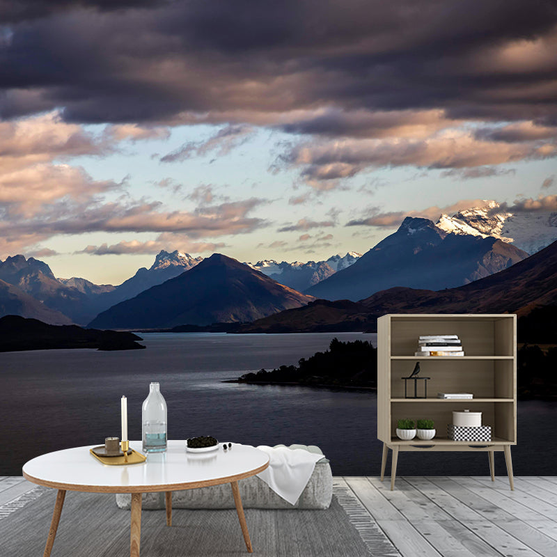 Mountain Wall Mural Horizontal Photography Eco-friendly Wall Covering for Wall Decor