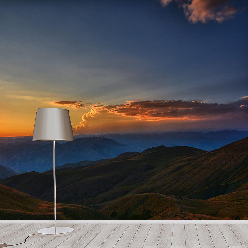 Mountain Wall Mural Horizontal Photography Eco-friendly Wall Covering for Wall Decor