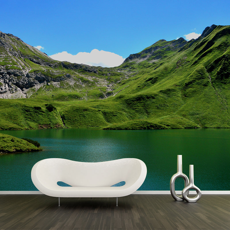 Mountain Wall Mural Horizontal Photography Eco-friendly Wall Covering for Home Decor