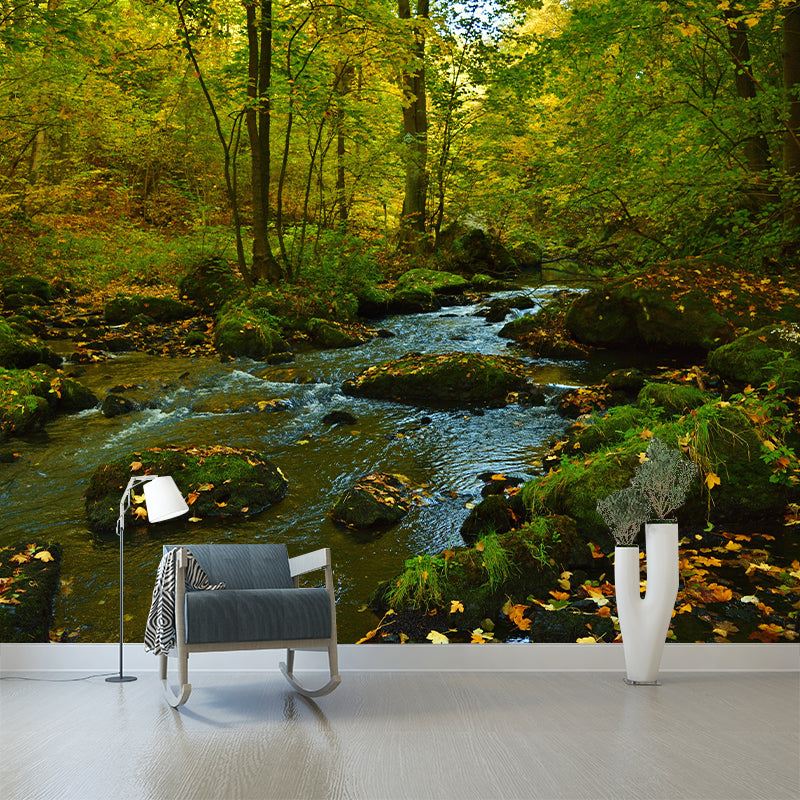 Forest Wall Mural Modernism Style Wall Decoration for Dining Room