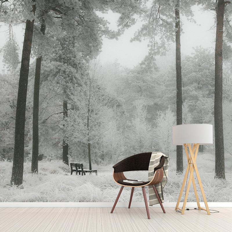 Customized Forest Scenery Wall Mural Mildew Resistant for Living Room Decor