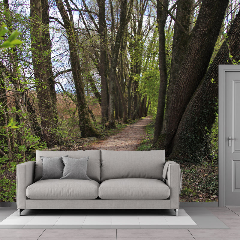 Customized Forest Scenery Wall Mural Mildew Resistant for Bedroom Decoration