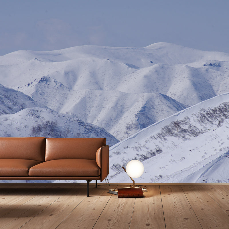 Mountain View Mural Wallpaper for Sleeping Room Wall Decor, Customized Size Available