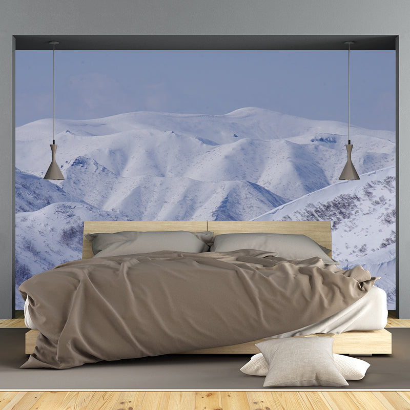 Mountain View Mural Wallpaper for Sleeping Room Wall Decor, Customized Size Available