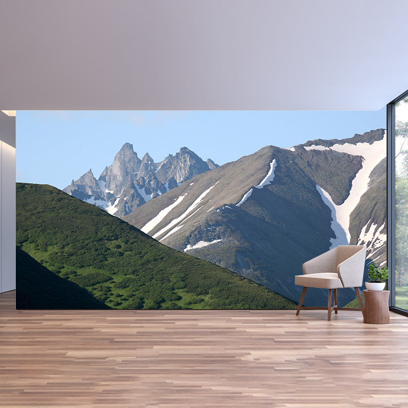 Mountain View Mural Wallpaper for Sleeping Room Wall Decor, Customized Size Available