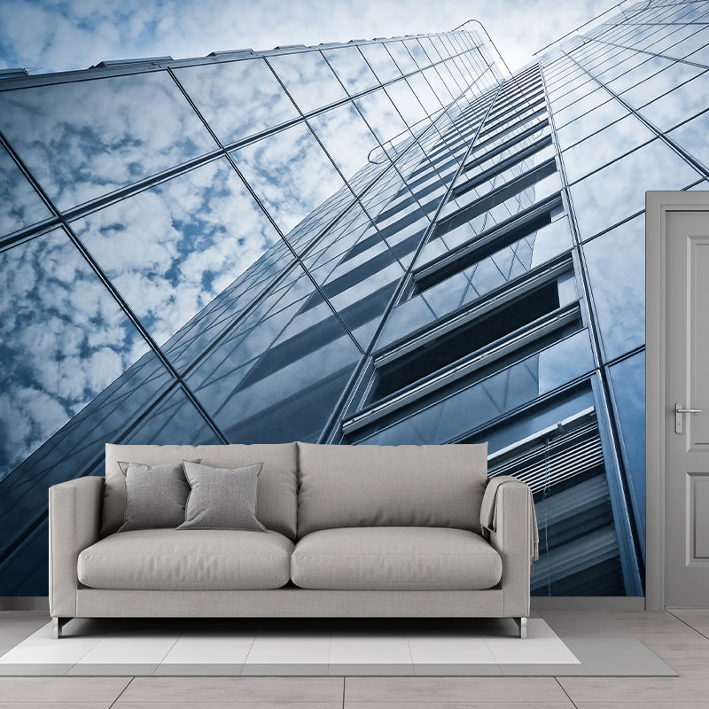 City High-rise Wall Covering for Meeting Room Decoration, Mildew Resistant