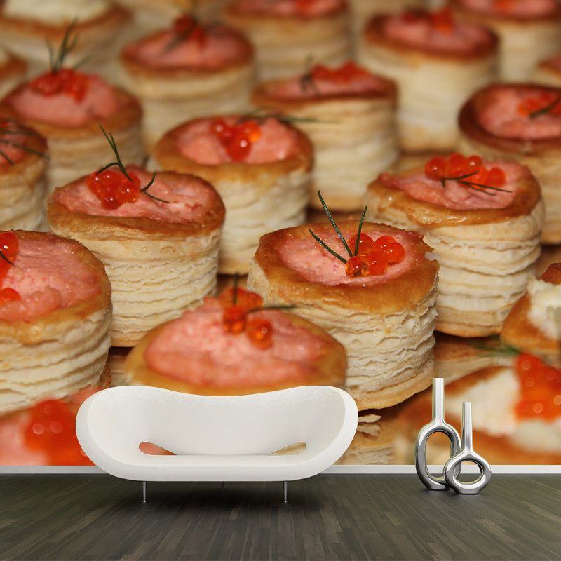 Modern Dessert Shop Decoration Tasty Dessert Mural, Custom Size Available