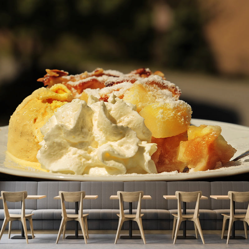 Modern Dessert Food Mural Wallpaper for Commerce Shop Decoration Wall Decal