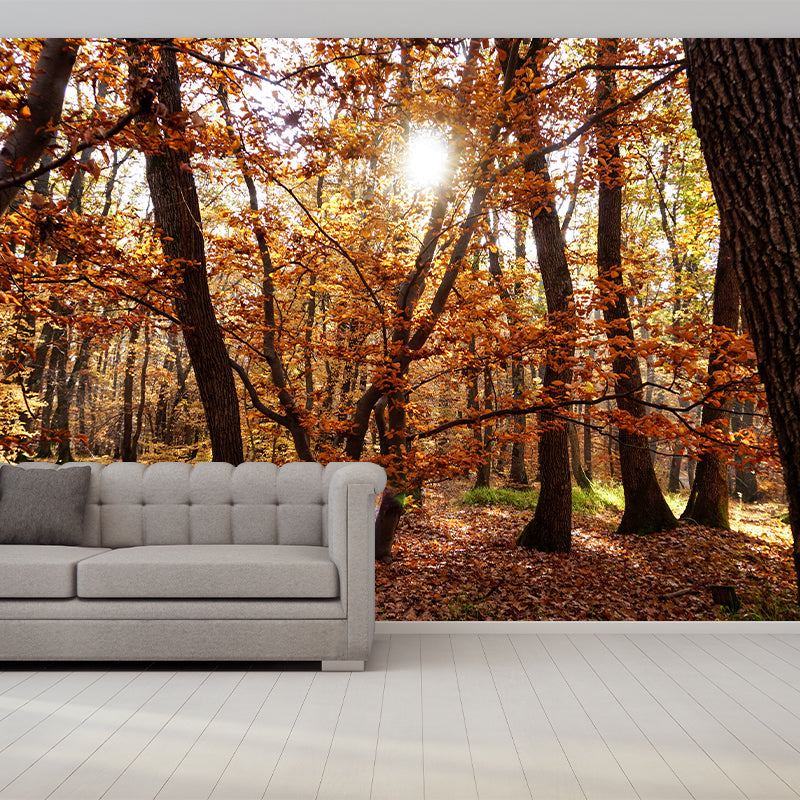Modern Forest Trees Wall Mural for Sitting Room Bedroom Home Decor, Made to Measure