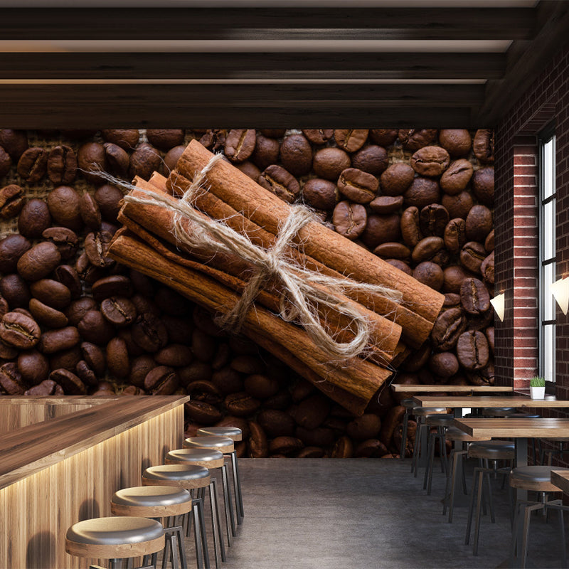 Coffee Beans Mural Environment Friendly Coffee Shop Decoration