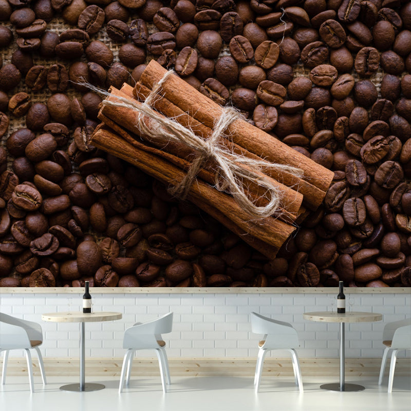 Coffee Beans Mural Environment Friendly Coffee Shop Decoration