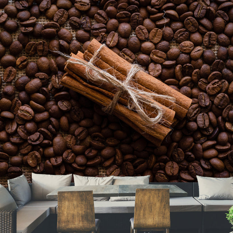 Coffee Beans Mural Environment Friendly Coffee Shop Decoration