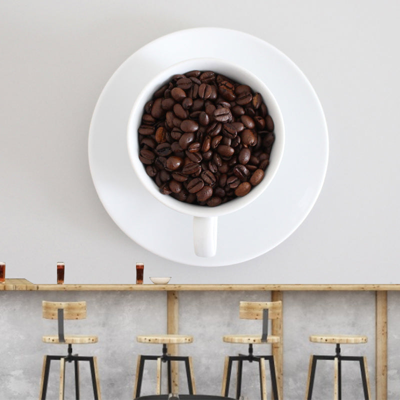 Contemporary Coffee Beans Mural Environment Friendly Coffee Shop Wall Decoration