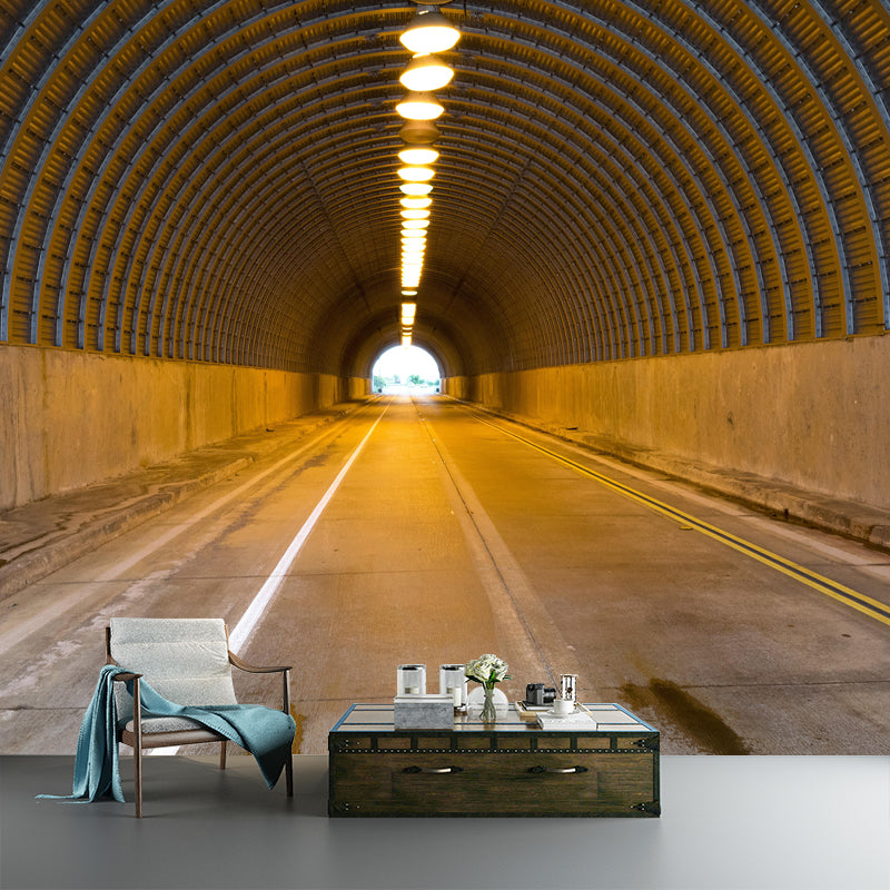 Soft Color 3D Art Illusion Mural Wallpaper Moisture Resistant for Bedroom