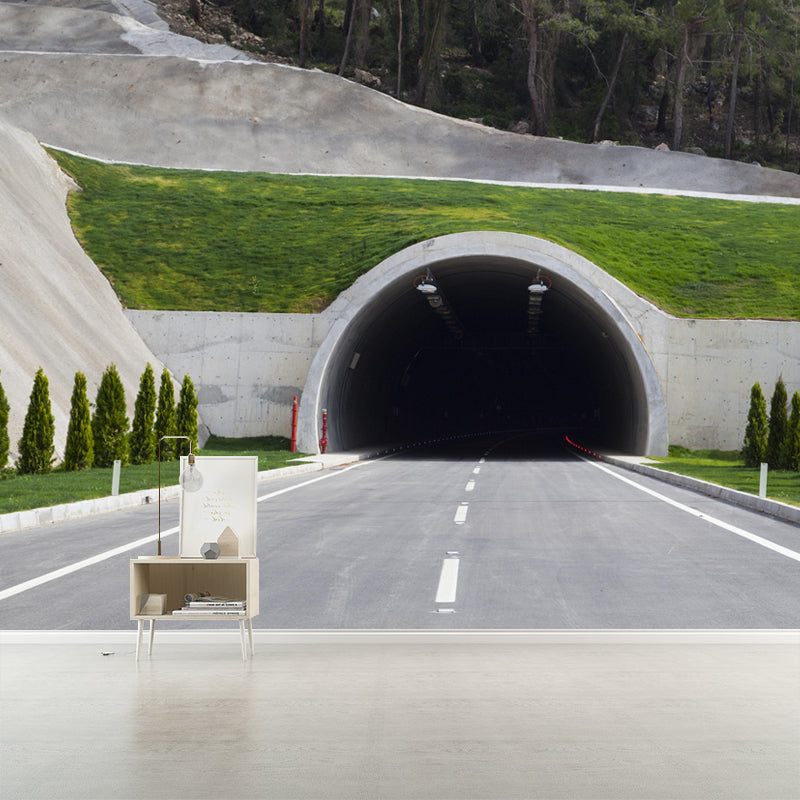 Soft Color 3D Art Illusion Mural Wallpaper Moisture Resistant for Bedroom