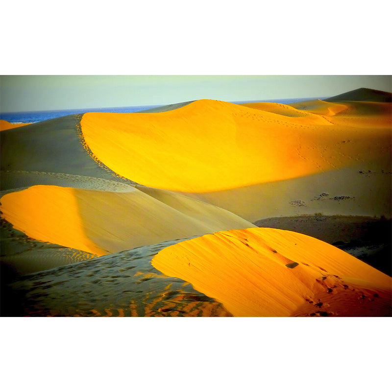 Modern Desert Landscapes Mural Mildew Resistant Wallpaper for Sleeping Room