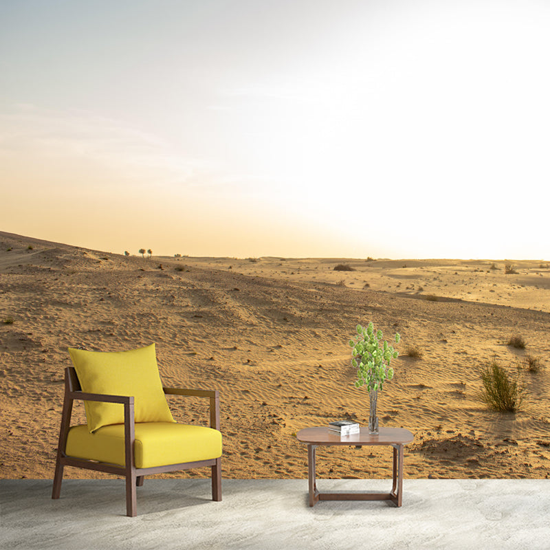 Abroad Sand Dune Mural for Bedroom Mildew Resistant Desert Landscape Wall Decor