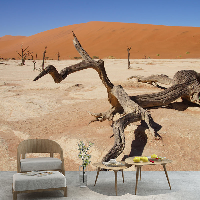 Soft Color Desert Mural Decal Nature Scenery Modern Mildew Resistant Wall Art for Home