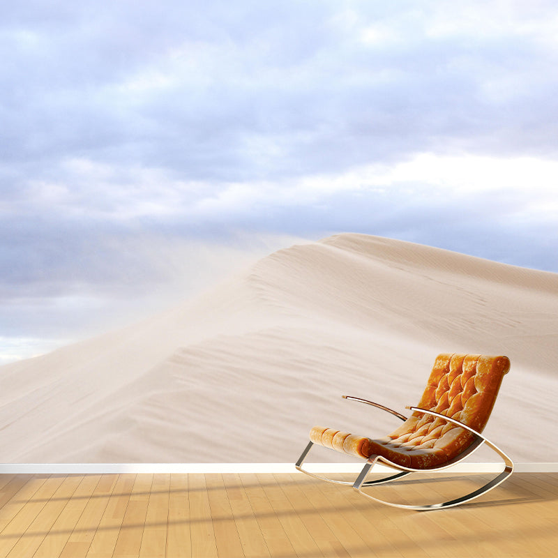 Modern Desert Landscapes Mural Mildew Resistant Wallpaper for Sitting Room