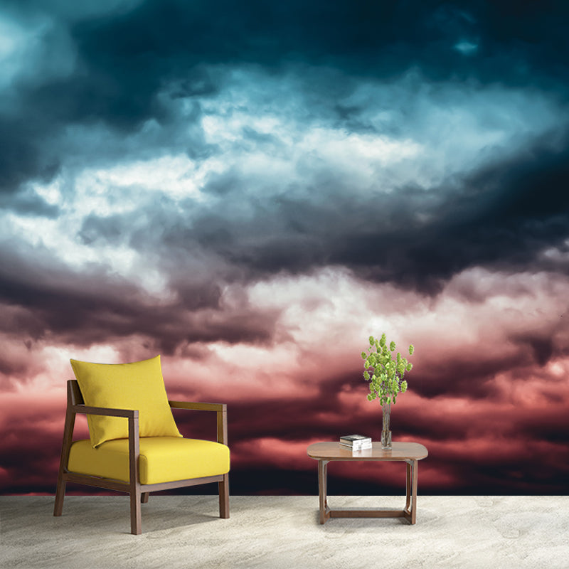 Sky with White Cloud Wall Murals for Living Room Gust Room, Water Resistant