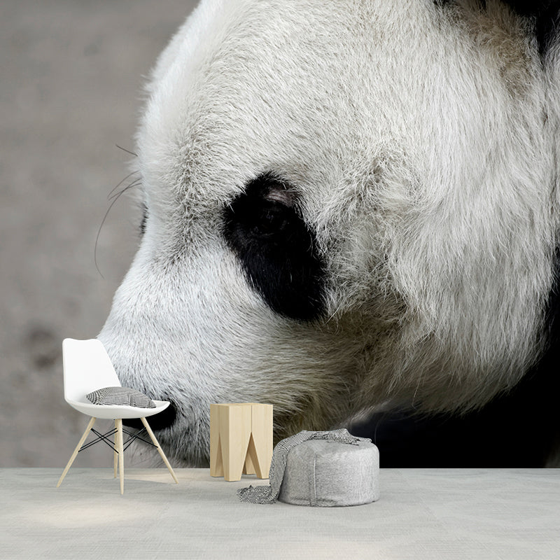 Cute Panda Wall Mural Customized Modern Wall Covering for Bedroom, Water Resistant