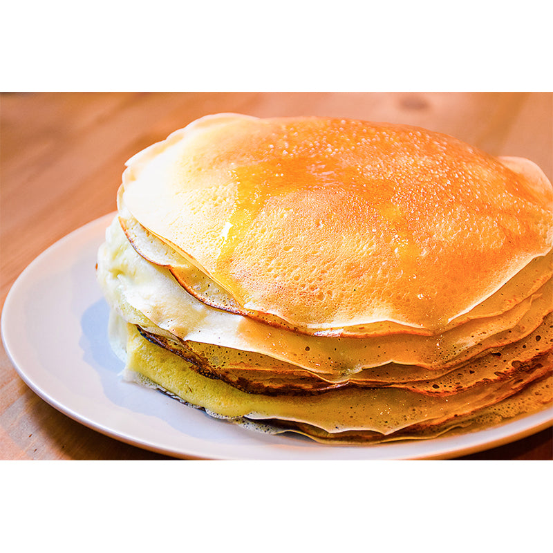 Delicious Pancakes Wall Mural Decal for Dessert Shop, Moisture Resistant