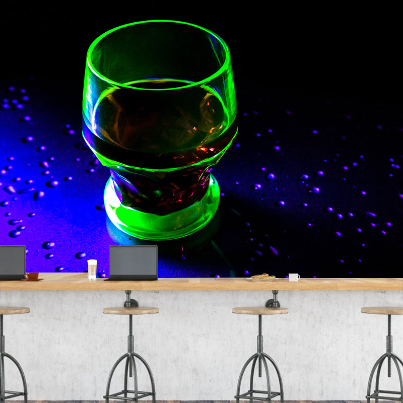 Contemporary Commercial Wine Mural Wallpaper Stain Resistant Wall Decor for Bar