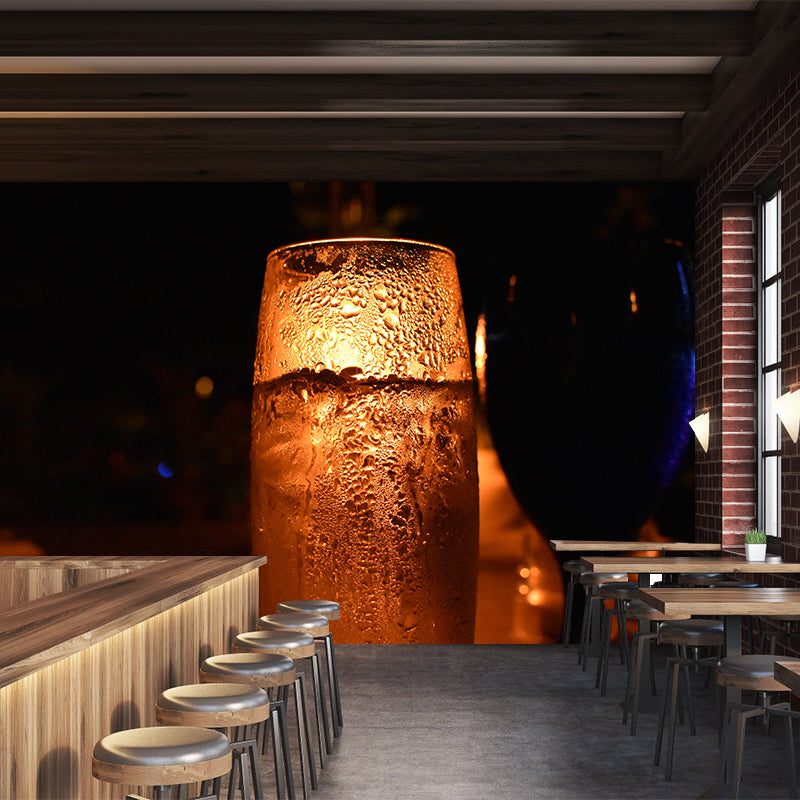 Contemporary Commercial Wine Mural Wallpaper Stain Resistant Wall Decor for Bar