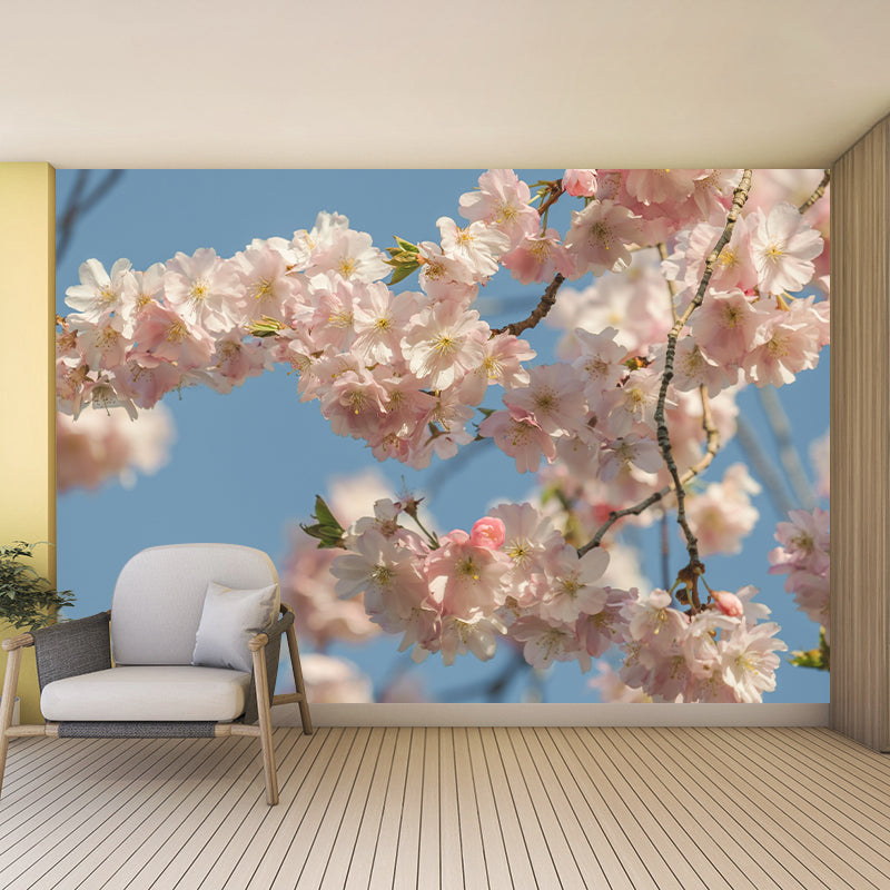 Cherry Blossom Modern Wall Covering for Sleeping Room House Decor, Waterproofing