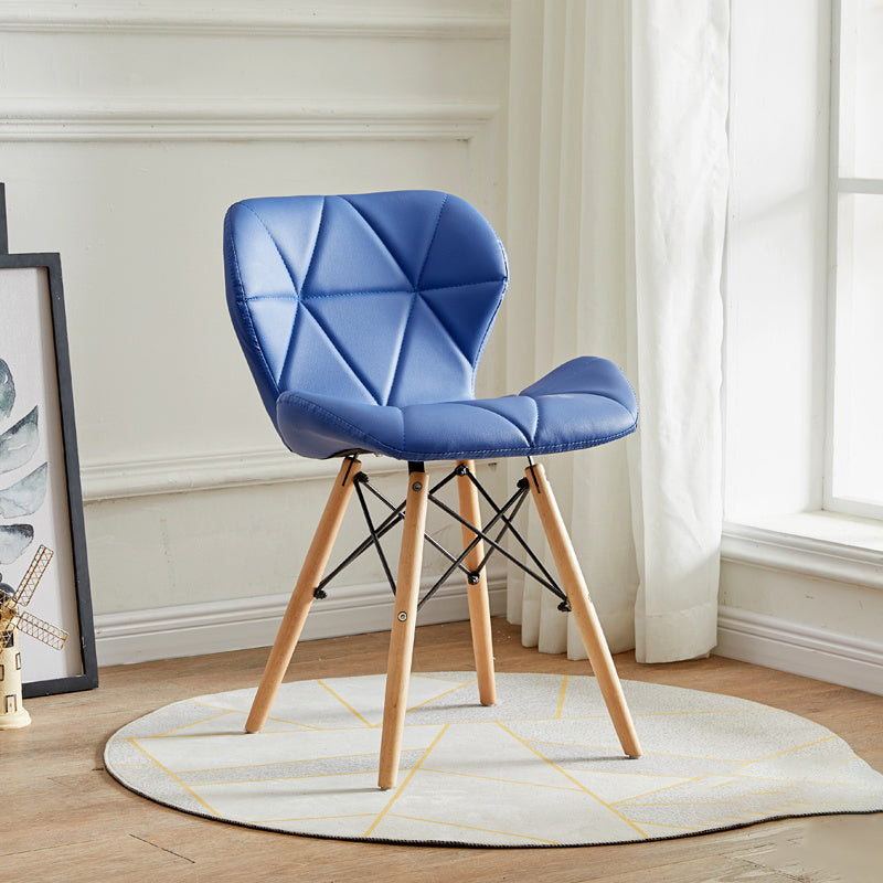 Moderner Innen- und Außenerholzstuhl Esszimmer Armless Wingback Side Stuhl