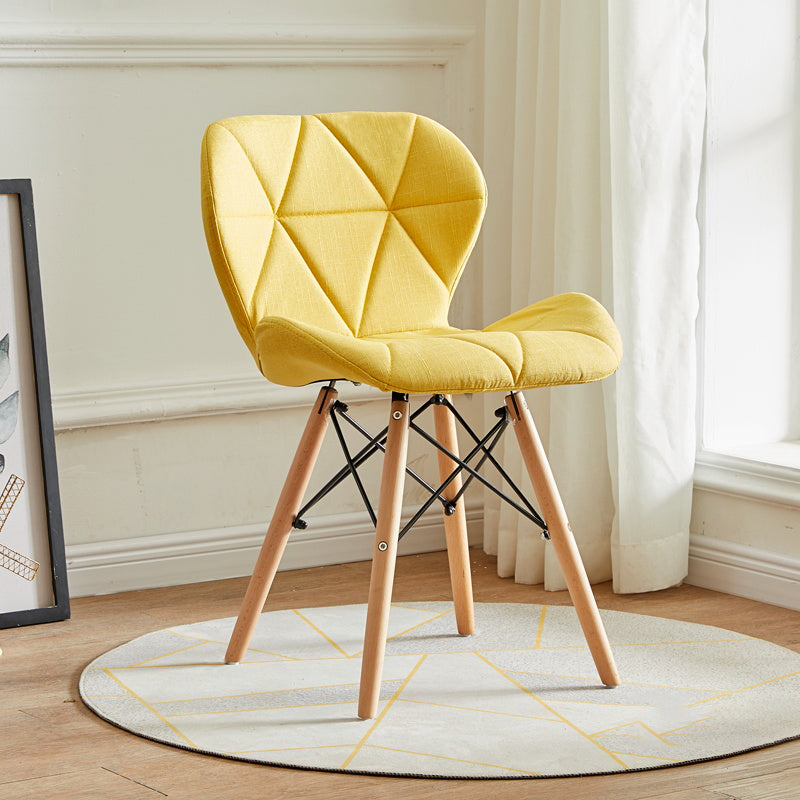 Moderner Innen- und Außenerholzstuhl Esszimmer Armless Wingback Side Stuhl