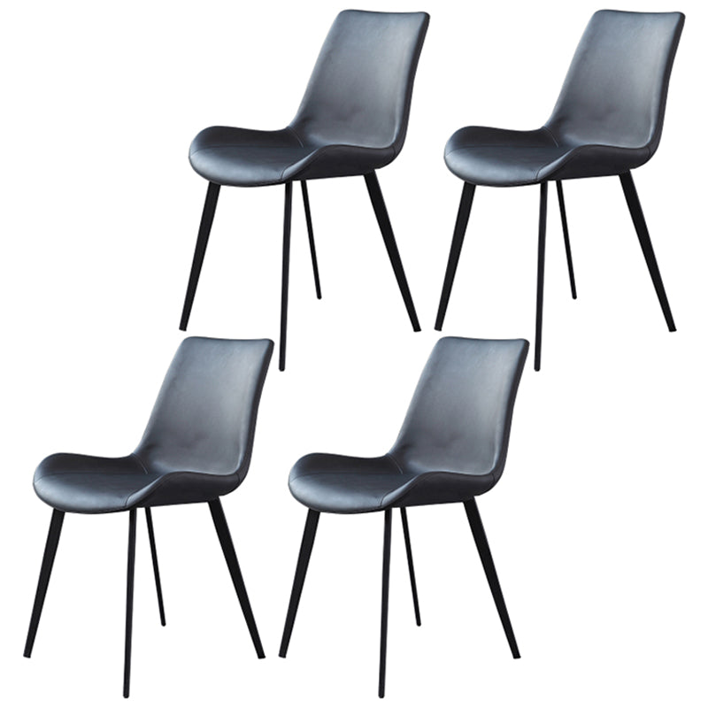 Contemporary Metal Dining Room Chairs Leather Dining Chairs for Home Use