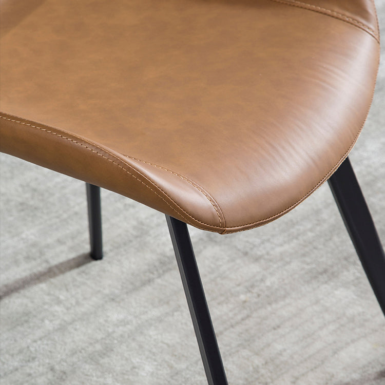 Contemporary Metal Dining Room Chairs Leather Dining Chairs for Home Use