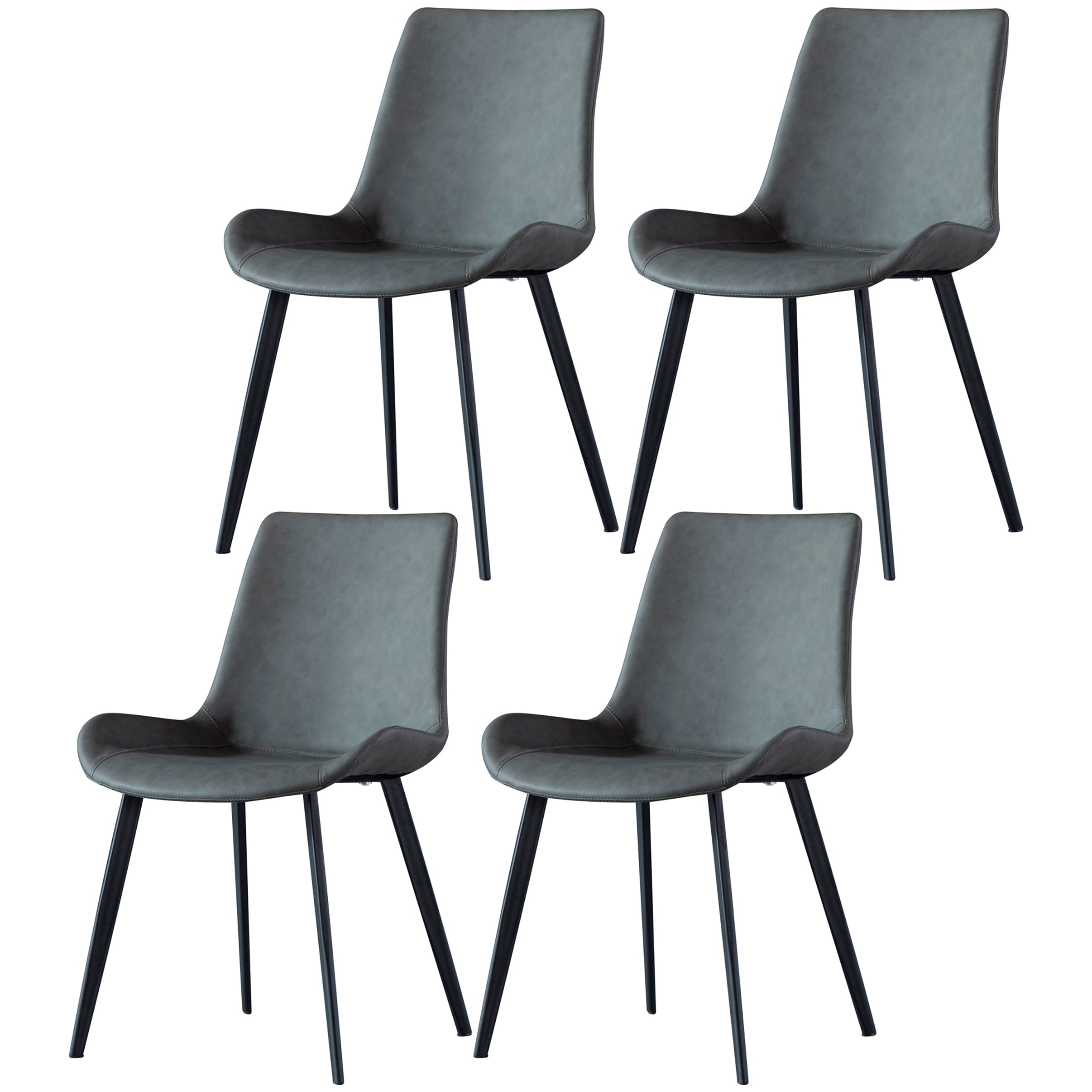 Contemporary Metal Dining Room Chairs Leather Dining Chairs for Home Use