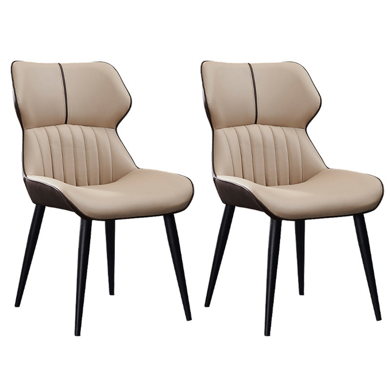 La salle à manger contemporaine en cuir PU préside le fauteuil latéral à oreilles pour un usage domestique