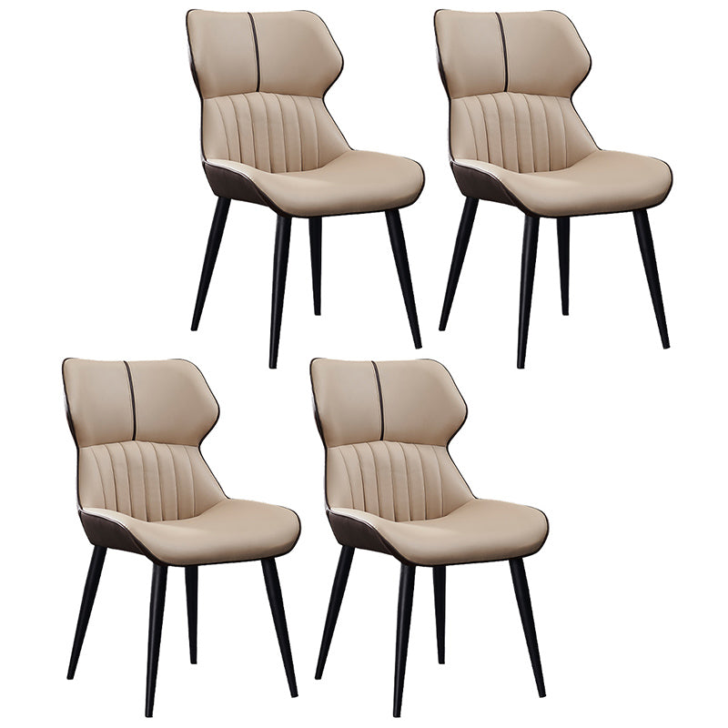 La salle à manger contemporaine en cuir PU préside le fauteuil latéral à oreilles pour un usage domestique